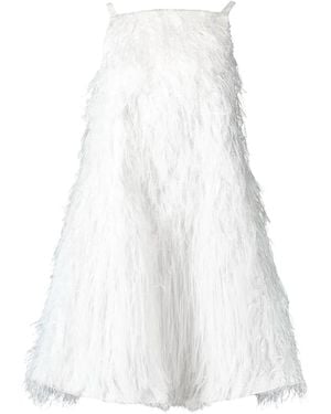 Jonathan Simkhai Kalla Feather-Effect Mini Dress - White