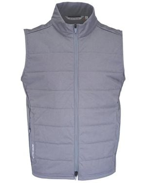 Peter Millar Fuse Hybrid Quilted Zip Vest - Blue