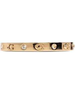 COACH Crystal-Embellished Bracelet - Metallic