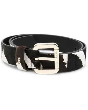Patrizia Pepe Zebra-Print Belt - Black