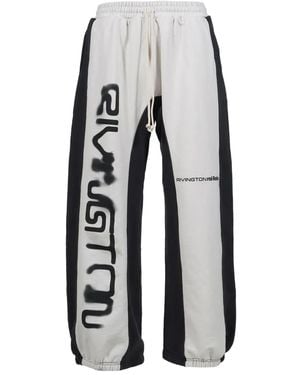 RRR123 Panelled Track Trousers - White