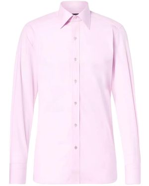 Tom Ford Camicia Con Bottoni Sui Polsini - Rosa