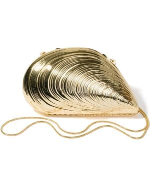Jonathan Simkhai Bridget Shell-Shapped Clutch - Metallic