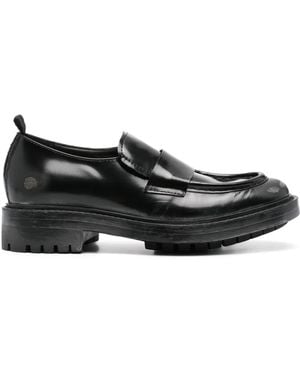Moma Distressed Loafers - Black