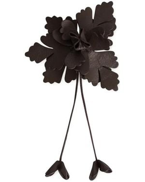 Alberta Ferretti Spilla A Fiori - Nero