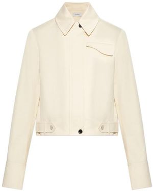 Sportmax Jacke Mit Schnallentasche - Natur