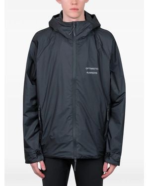 Optimistic Runners Insulated Hooded Jacket - Blue