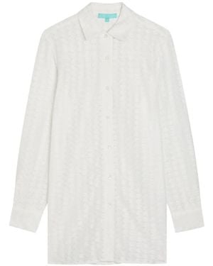 Melissa Odabash Daria Gehaakte Blouse - Wit