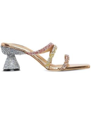 Pace Sandalias Glittle Con Tiras - Blanco