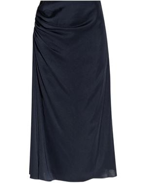 Theory Draped Midi Skirt - Blue
