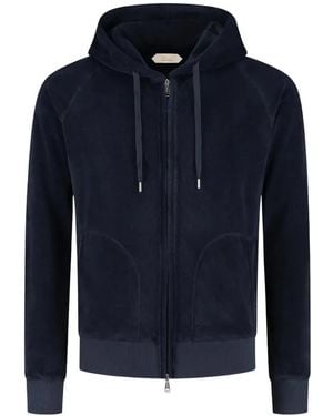 Aurélien Kapuzenjacke Aus Frottee - Blau