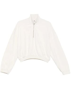 Haikure Half-Zip Sweatshirt - White