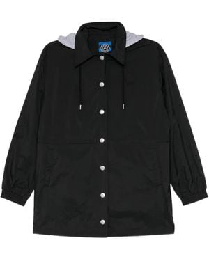 SPORT b. by agnès b. Hooded Press-Stud Jacket - Black