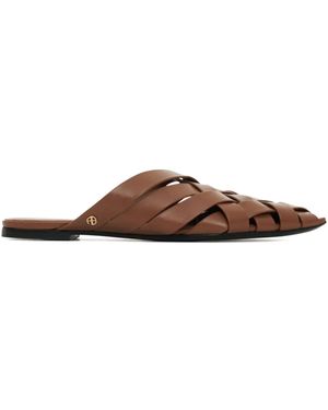 サンダル・ミュール ANINE BING Eve Mules Shoes - ANINE BING - Leather - Brown ANINE BING Eve Mules | Brown | FARFETCH