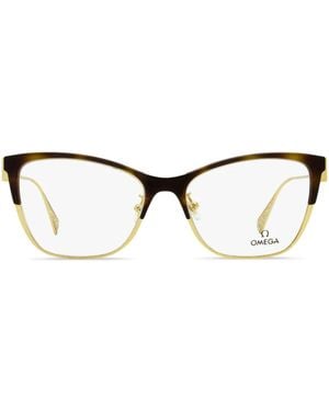 OMEGA EYEWEAR Occhiali A Farfalla - Marrone