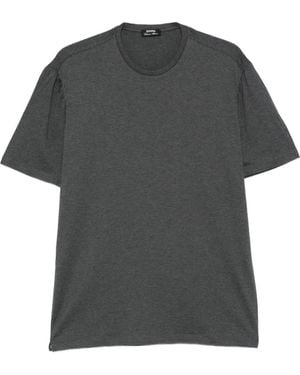 Cesare Attolini Shirred-Sleeve T-Shirt - Grey