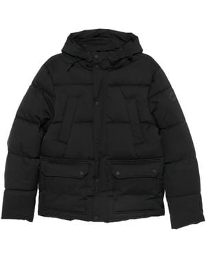 SERGIO MORETTI FIRENZE Veste Matelassée À Capuche - Black