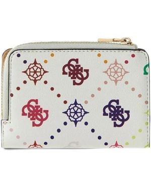 Guess Emelie 4G Logo Wallet - White