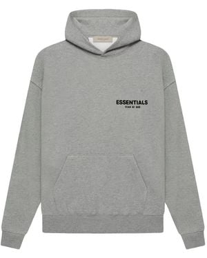 Fear Of God Sudadera con capucha y logo - Gris