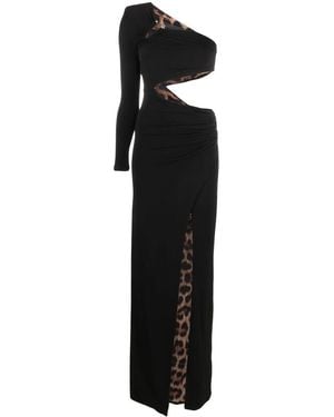 Philipp Plein Cut-Out Long Dress - Black