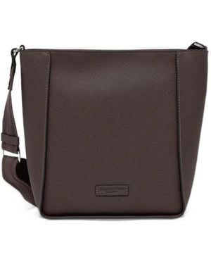 Marc O' Polo Logo-Patch Crossbody Bag - Brown