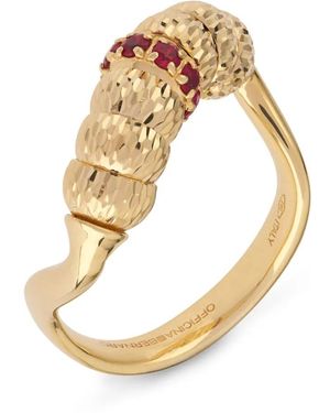 Officina Bernardi Enigma ルビー リング 18kイエローゴールド - ホワイト