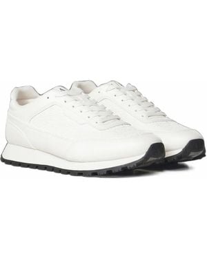 ARMANI EXCHANGE Logo-Embossed Sneakers - White