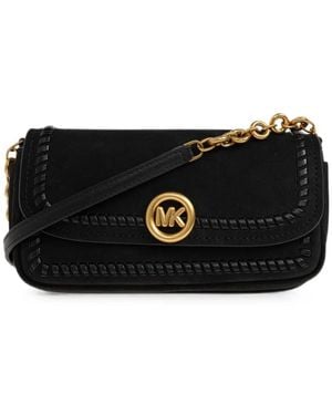 MICHAEL Michael Kors Nolita Leather Shoulder Bag - Black
