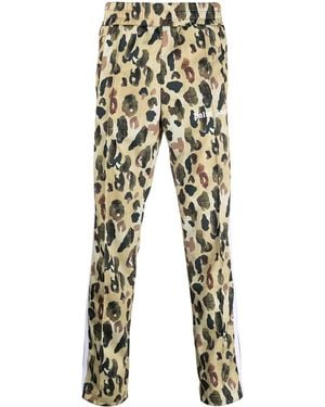 Palm Angels Camouflage Print Track Trousers - Yellow