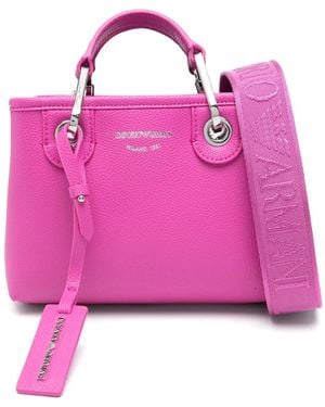 Emporio Armani Logo-Detail Shoulder Bag - Pink