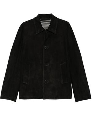 Salvatore Santoro Chemise En Daim - Black