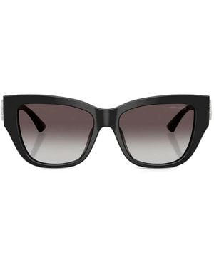 Jimmy Choo Zonnebril Met Cat-Eye Montuur En Kristallen - Grijs