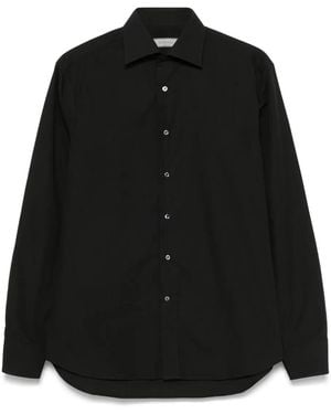 Canali Poplin Shirt - Black