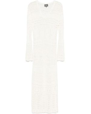 Eric Bompard Pointelle Tunic Dress - White