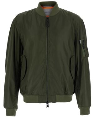 Balenciaga Zip-Up Bomber Jacket - Green
