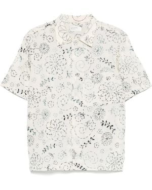 Universal Works Embroidered Shirt - White