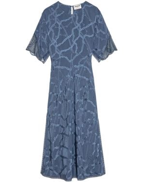 Zadig & Voltaire Rey Midi Dress - Blue