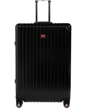 DIESEL Ribbed Aluminium Suitcase - Black