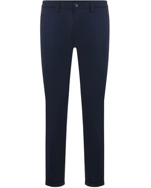 Re-hash Chino Mit Knopfverschluss - Blau