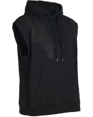 Valentino Garavani Butterfly Sleveless Hoodie - Black