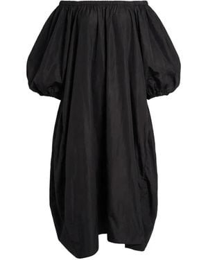 Valentino Garavani Off-Shoulder Puff-Sleeve Dress - Black