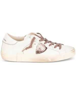 Philippe Model Prsx Logo-Patch Sneakers - White