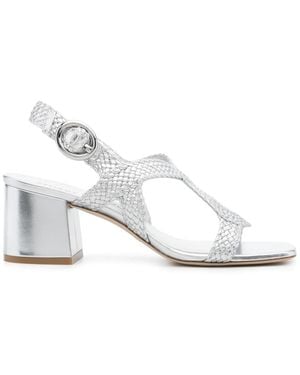 Stuart Weitzman Wovette 60Mm Sandals - White