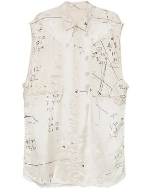 Rick Owens Sleeveless Outer Shirt - White