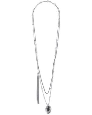 Ann Demeulemeester Collier Wad À Perles - Blanc