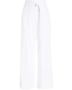 Proenza Schouler Raver Belted Poplin Trousers - White