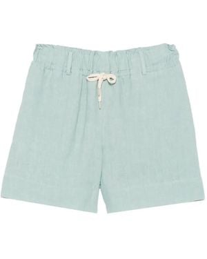 Eleventy Elasticated-Waist Shorts - Blue