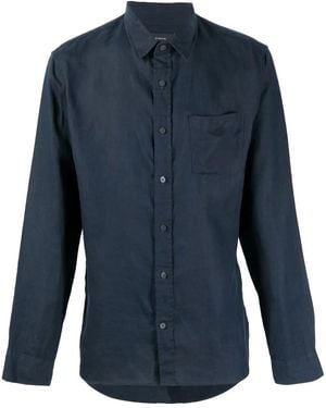 Vince Hemd Aus Leinen - Blau