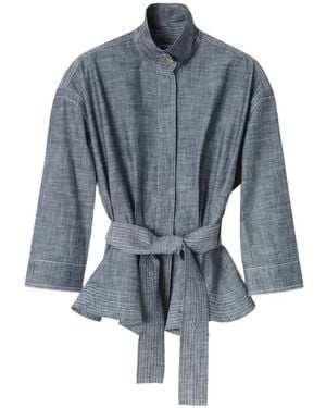 Jacquemus The Cabana De-Nîmes Belted Jacket - Blue