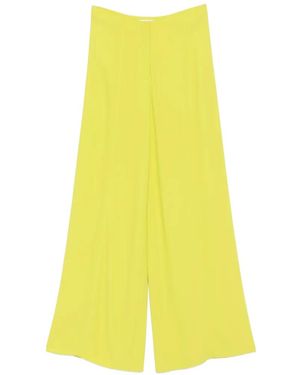 Liviana Conti Wide-Leg Trousers - Yellow